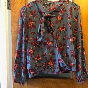 Madewell Floral Silk Shirt